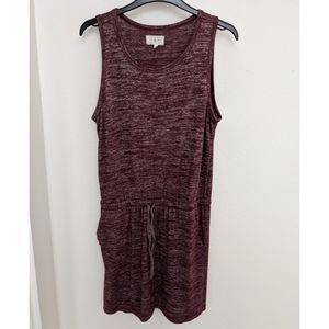 Lou & Grey size small burgandi dress